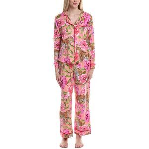 Room Service Womens  2Pc Charlotte Sleep Set, Pink